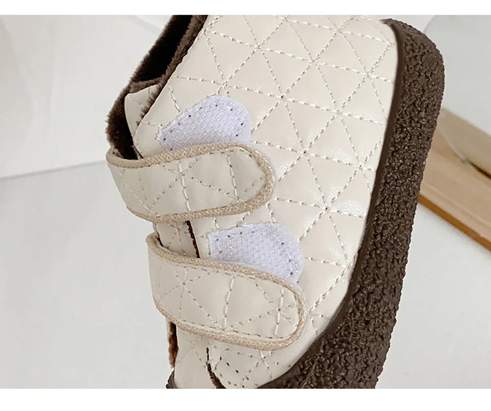 Bottines Bébé en Cuir – Chaudes, Légères & Antidérapantes– Modèle Chêne