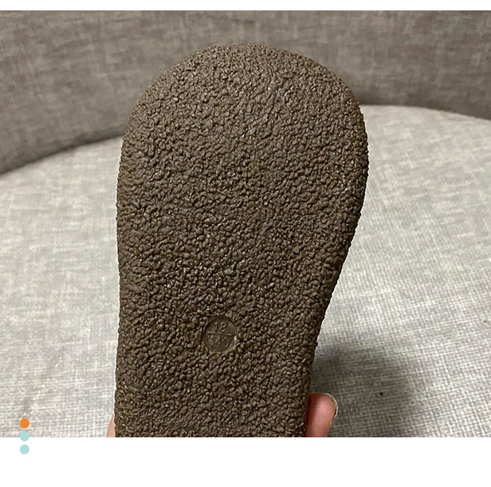 Bottines Bébé en Cuir – Chaudes, Légères & Antidérapantes– Modèle Chêne