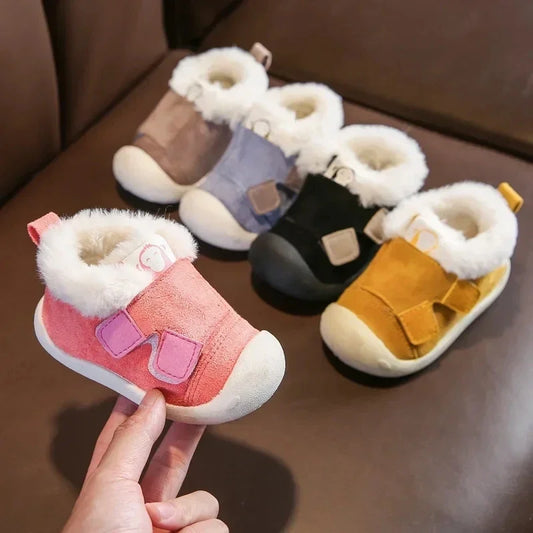 Bottines Bébé – Cuir Suédé & Doublure Chaude