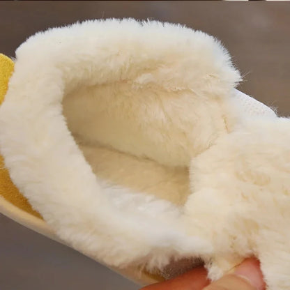 Bottines Bébé – Cuir Suédé & Doublure Chaude – Modèle Flocon